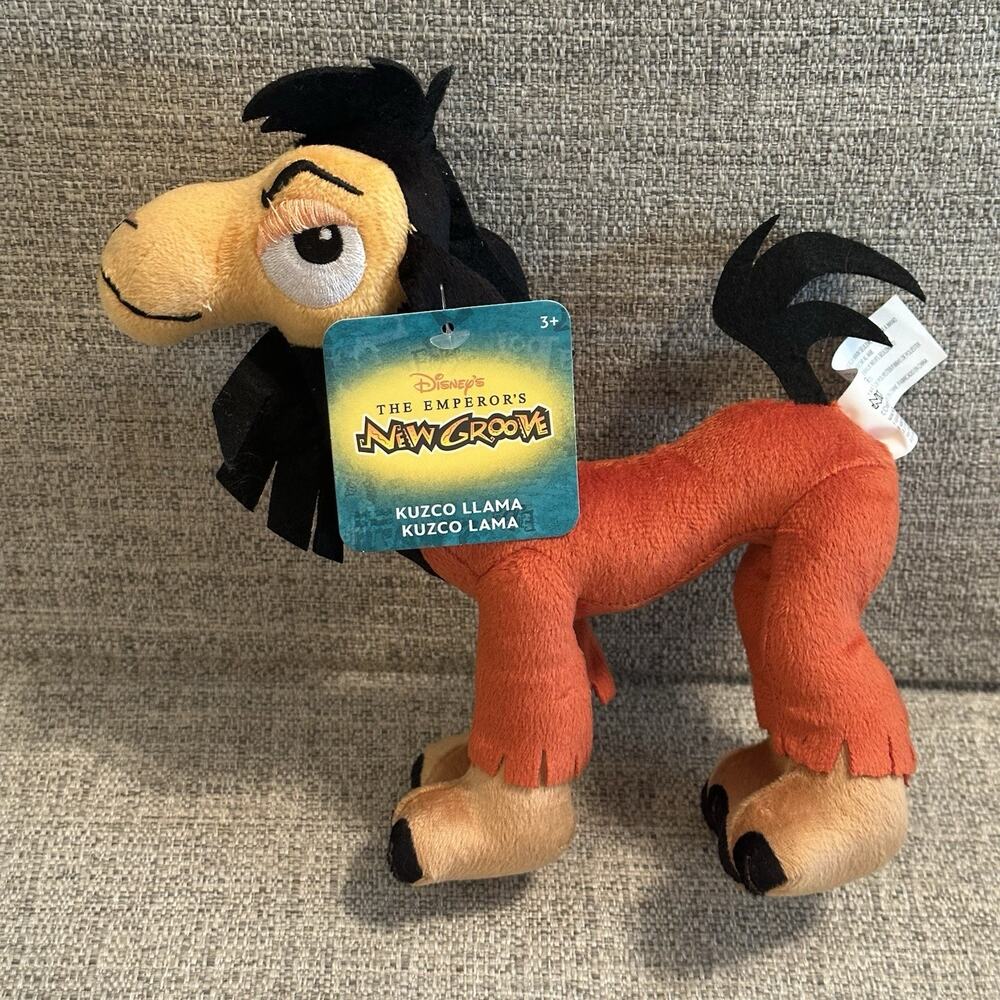 Disney The Emperor's New Groove Kuzco Llama Plush Toy 8" Just Play 2024 NWT